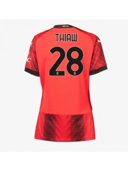 Billige AC Milan Malick Thiaw #28 Hjemmedrakt Dame 2023-24 Kortermet